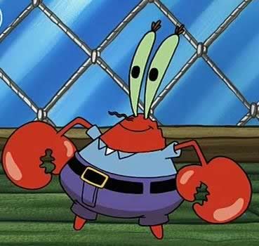 spongebob mr. crab